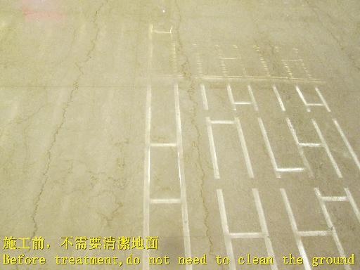 止滑大師 1497 百貨公司 通廊走道 大理石地面防滑施工工程  照片