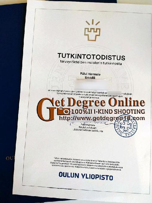 Buy Oulun yliopisto Tutkintotodistus
